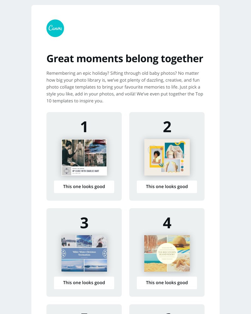 Canva - The UK - Top 10 Photo Collage templates