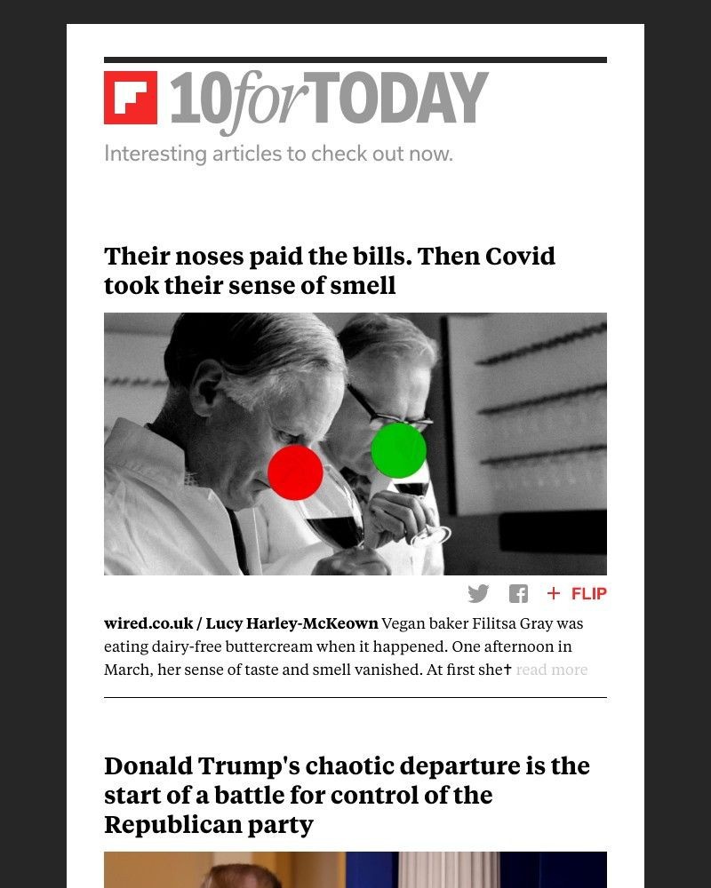Flipboard - Their noses paid the bills. Then Covid took their sense of smell