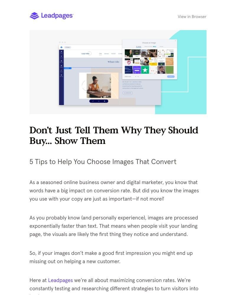 Leadpages - These images will boost your conversion rate