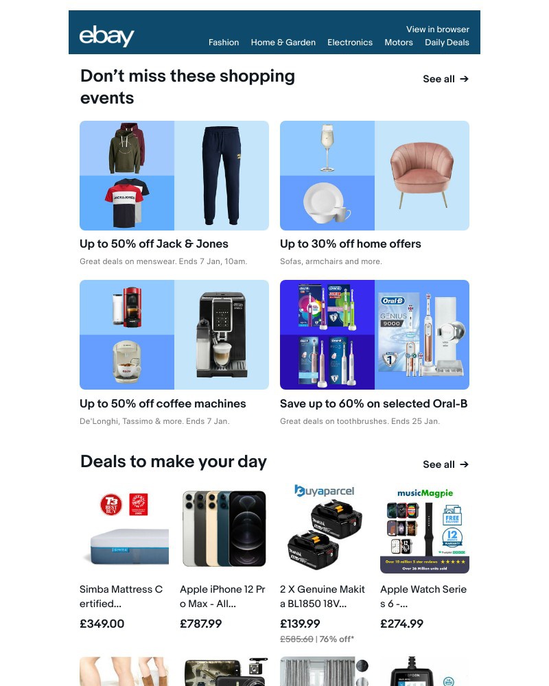 eBay - ☕ These offers are hotter than a cuppa