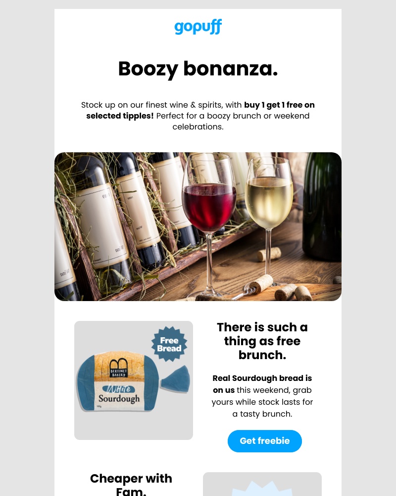 Gopuff - Thirsty for deals? Weโve got you!