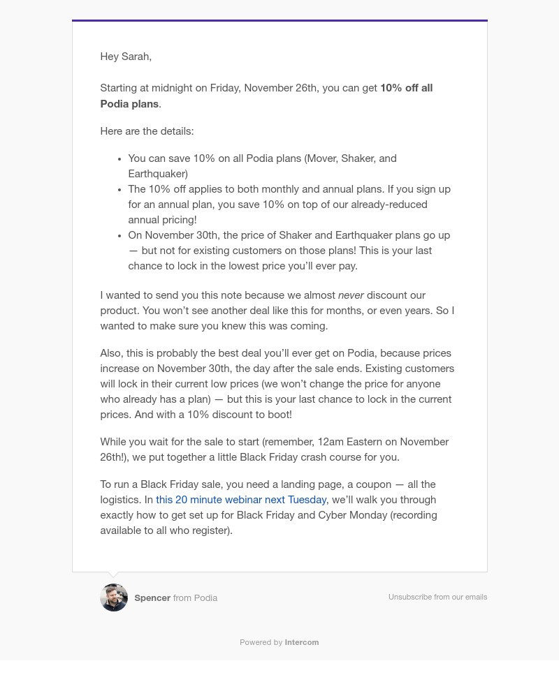 Podia - This Black Friday, get 10% off Podia (plus...more inside)