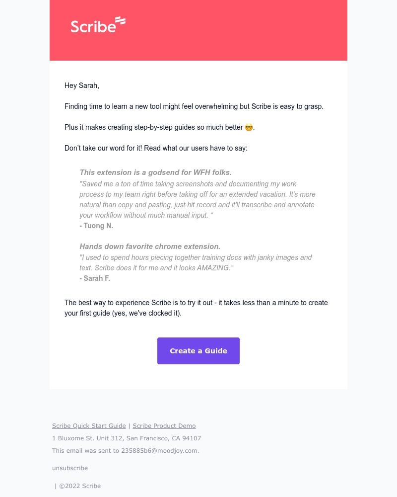Scribe - βThis extension is a godsend for WFH folks.β π