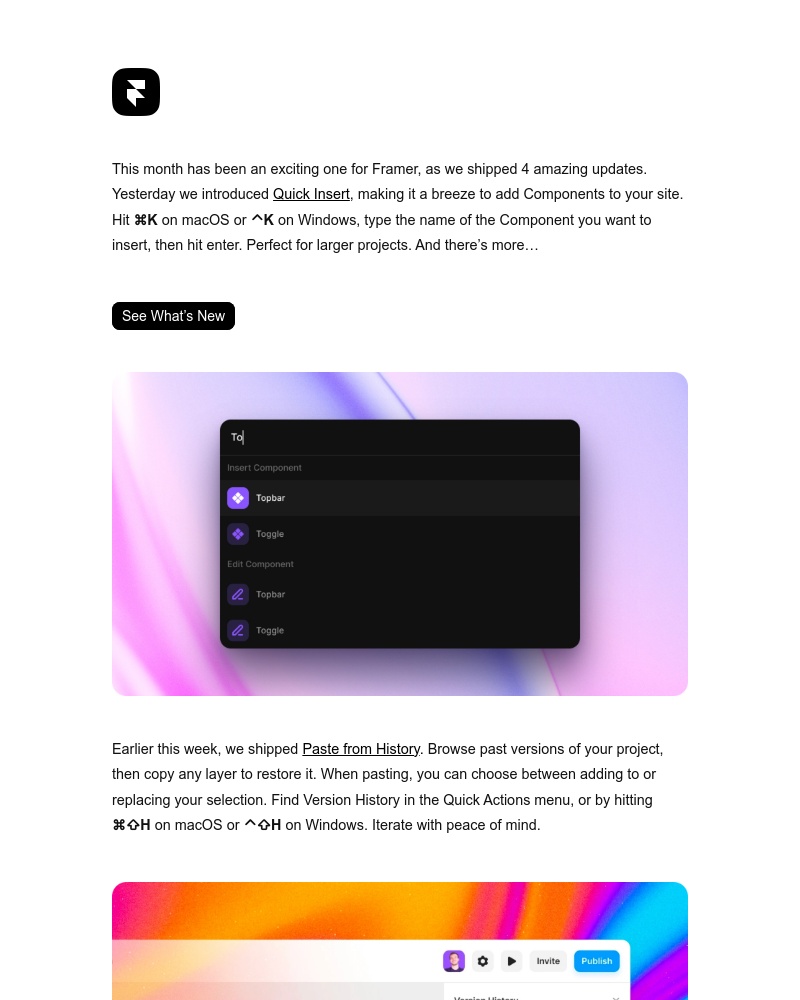 Framer - This Month In Framer