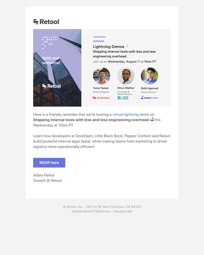Retool - This week! Shipping internal tools for fun and profit