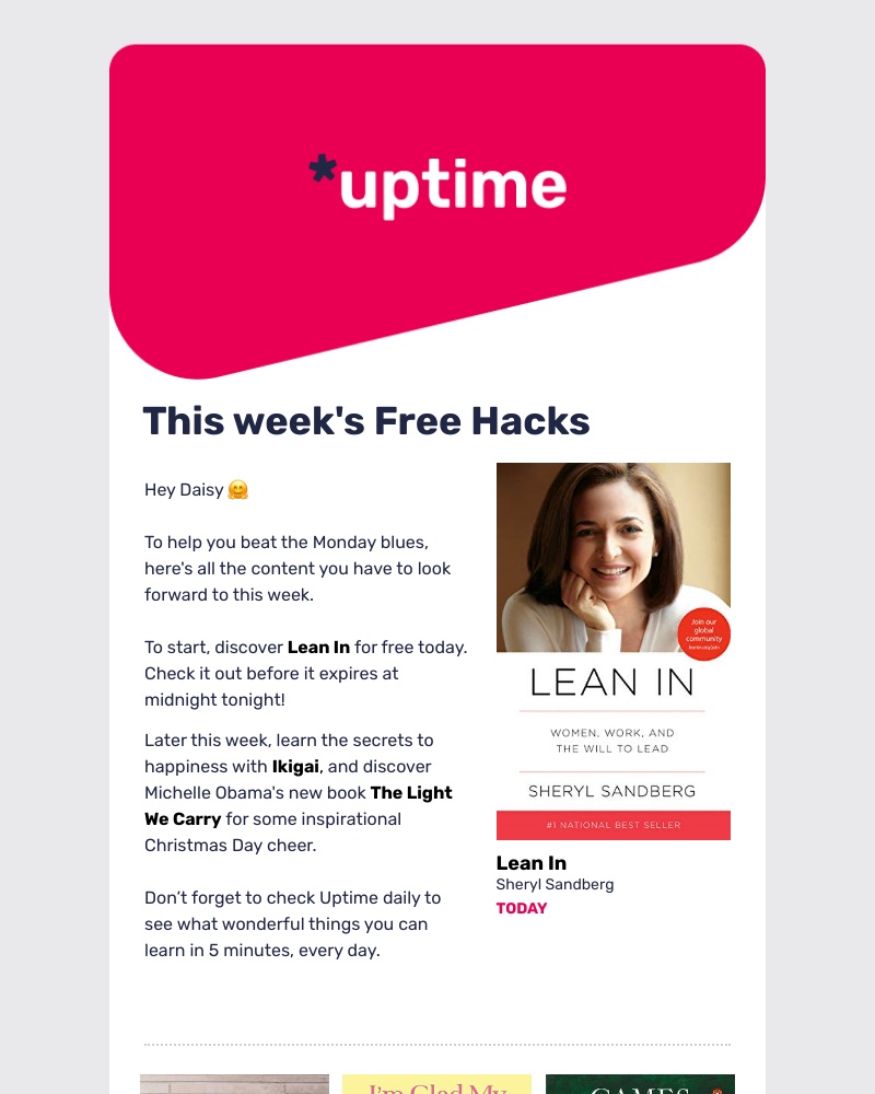 Uptime - This week’s hottest freebies