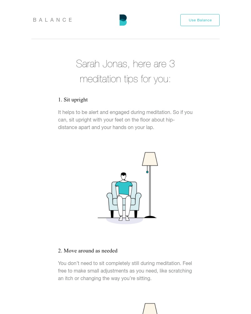 Balance - Three tips just for you