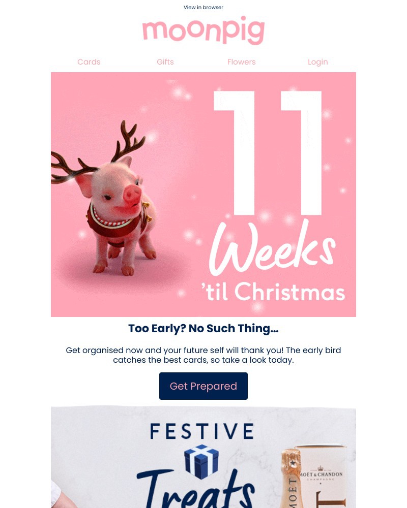 Moonpig - Too soon to be talking about Christmas? π
π