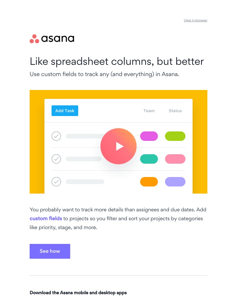 Asana - Trial tip: How to organize and track details