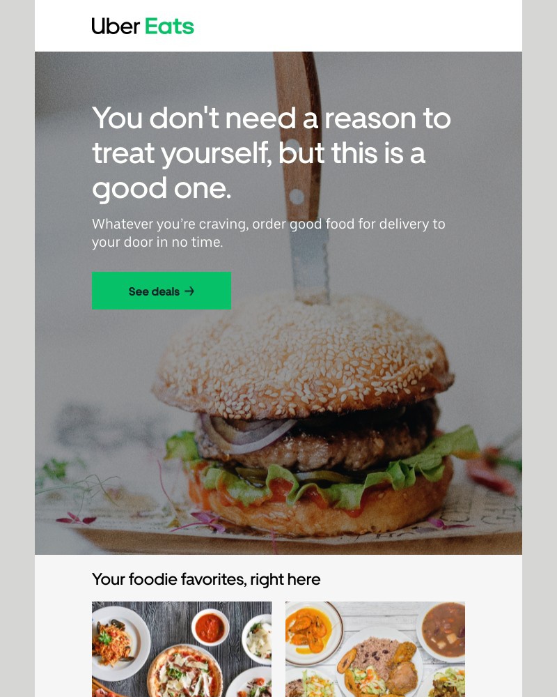 Uber Eats - Try a local favorite for your next meal