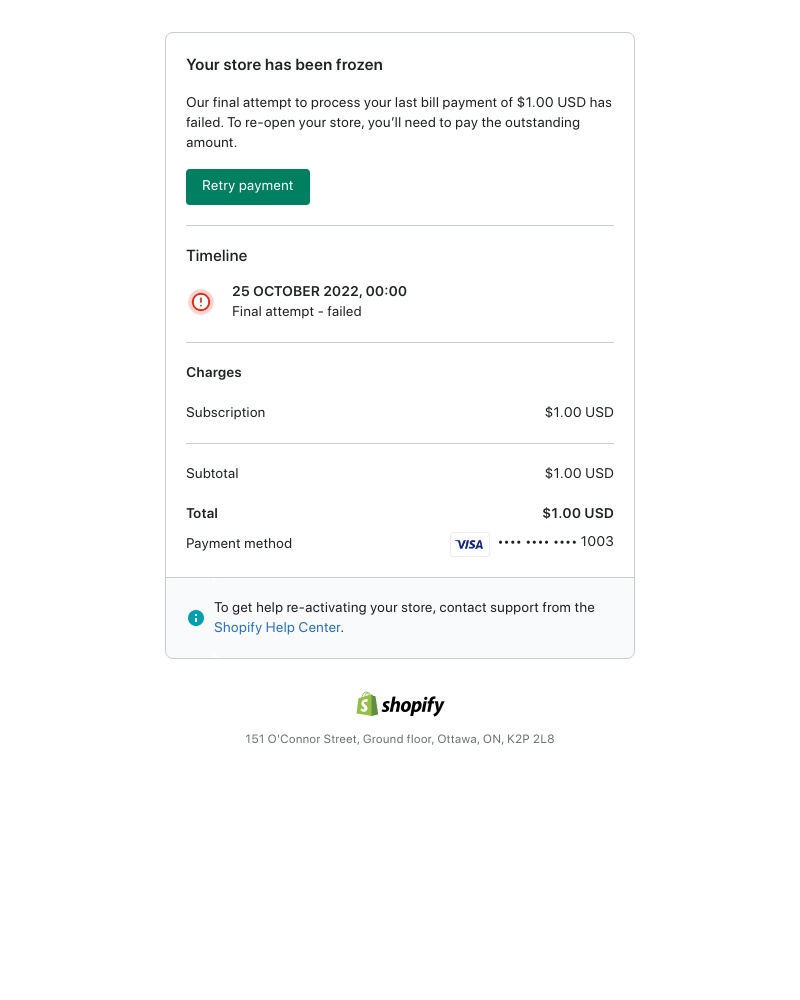 Shopify - Urgent: moodjoy is frozen