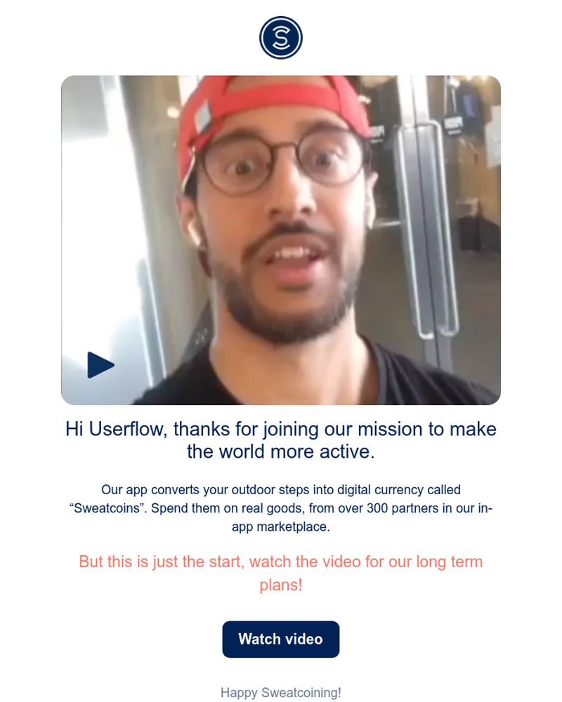Sweatcoin - Userflow - Welcome to Sweatcoin π