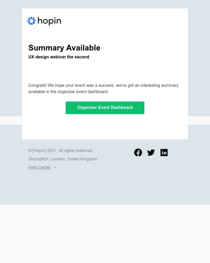 Hopin - UX design webinar the second Summary Available