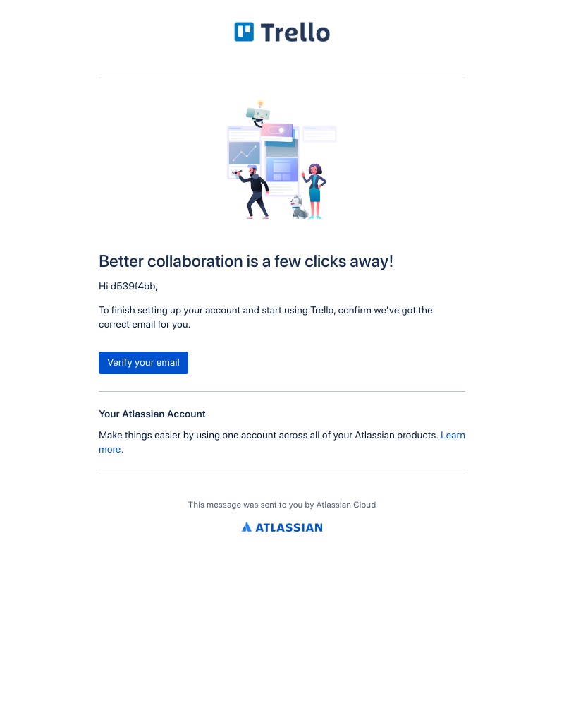 Trello - Verify your email for Trello