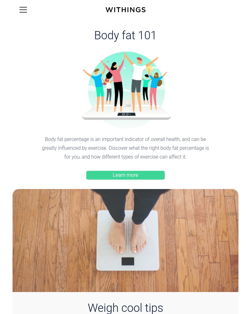 Withings Healthmate - Walk your way to easy weight management