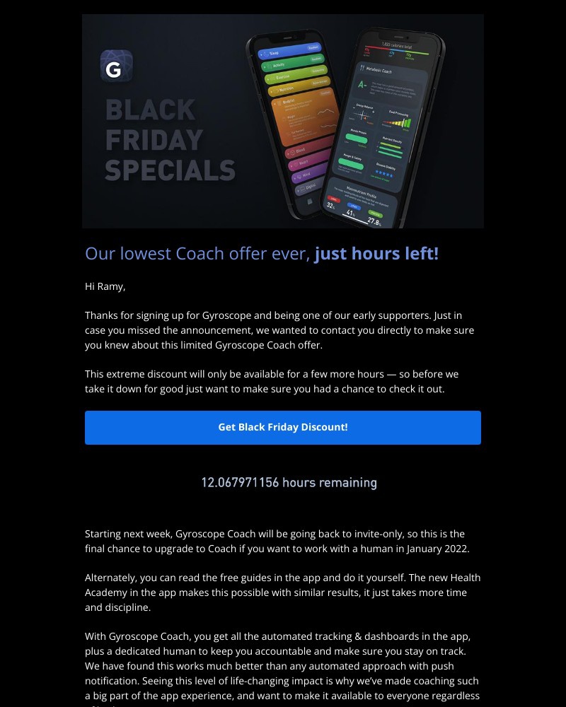 Gyroscope - Want accountability from a human coach, Ramy? ✨👀