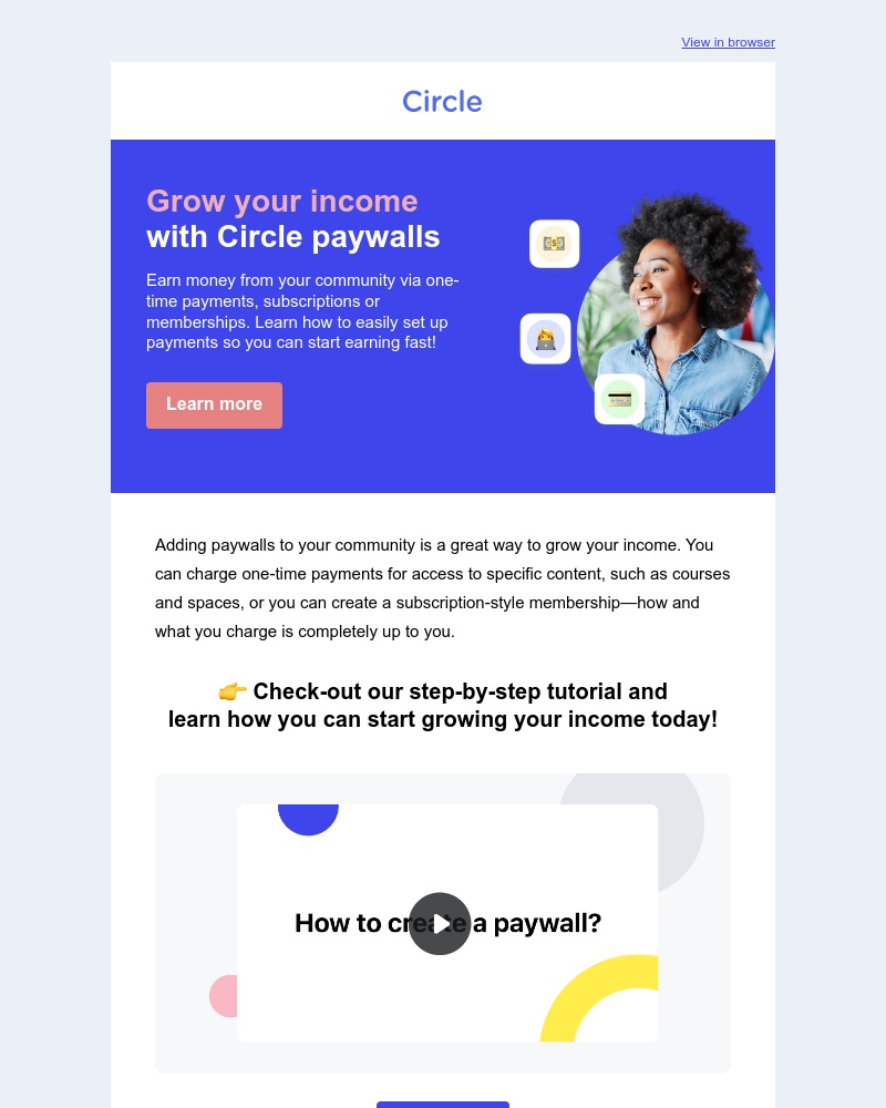Circle - Want to grow your income? See how with Circle paywalls.