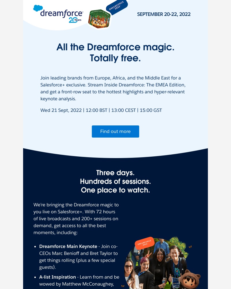 Salesforce - Watch Dreamforce for free.