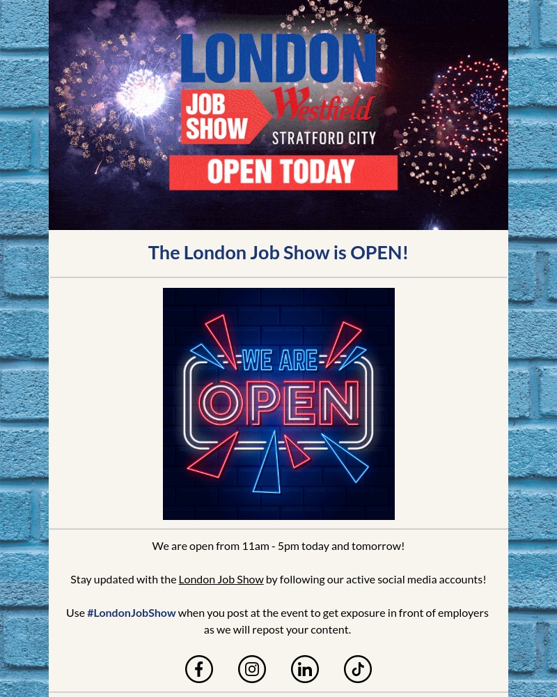 Eventbrite - We are Open! 🕚