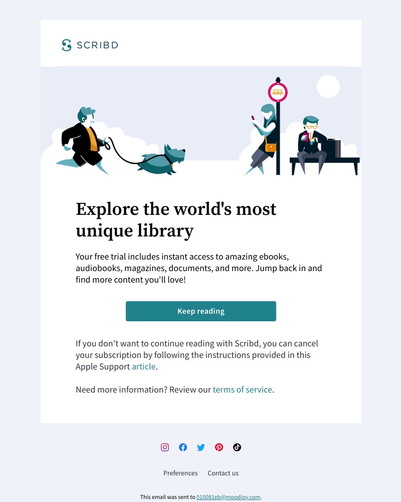 Scribd - We hope you're enjoying Scribd!