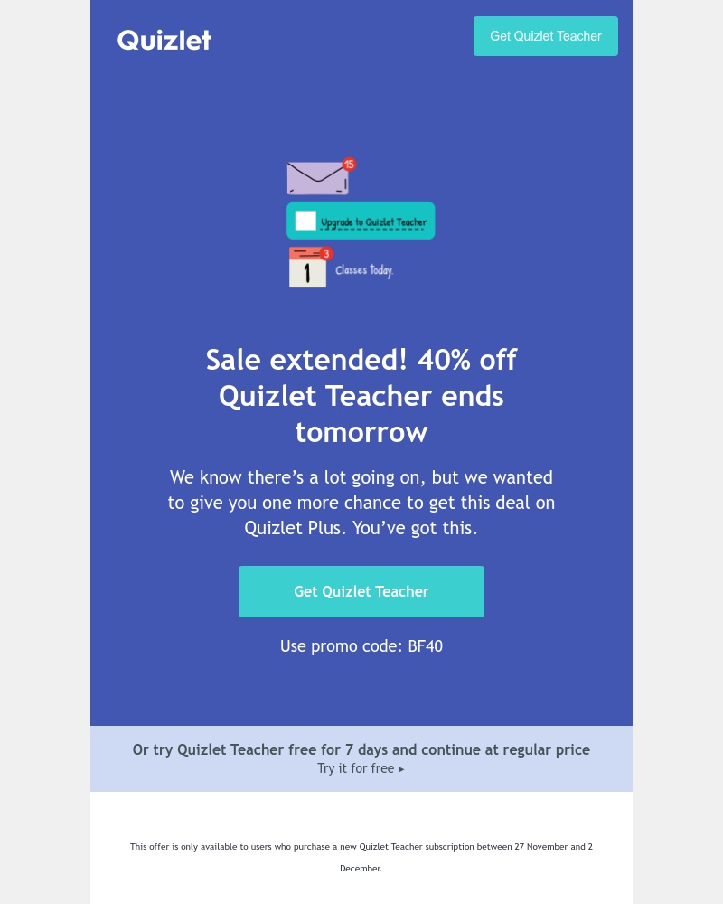 Quizlet - We messed up