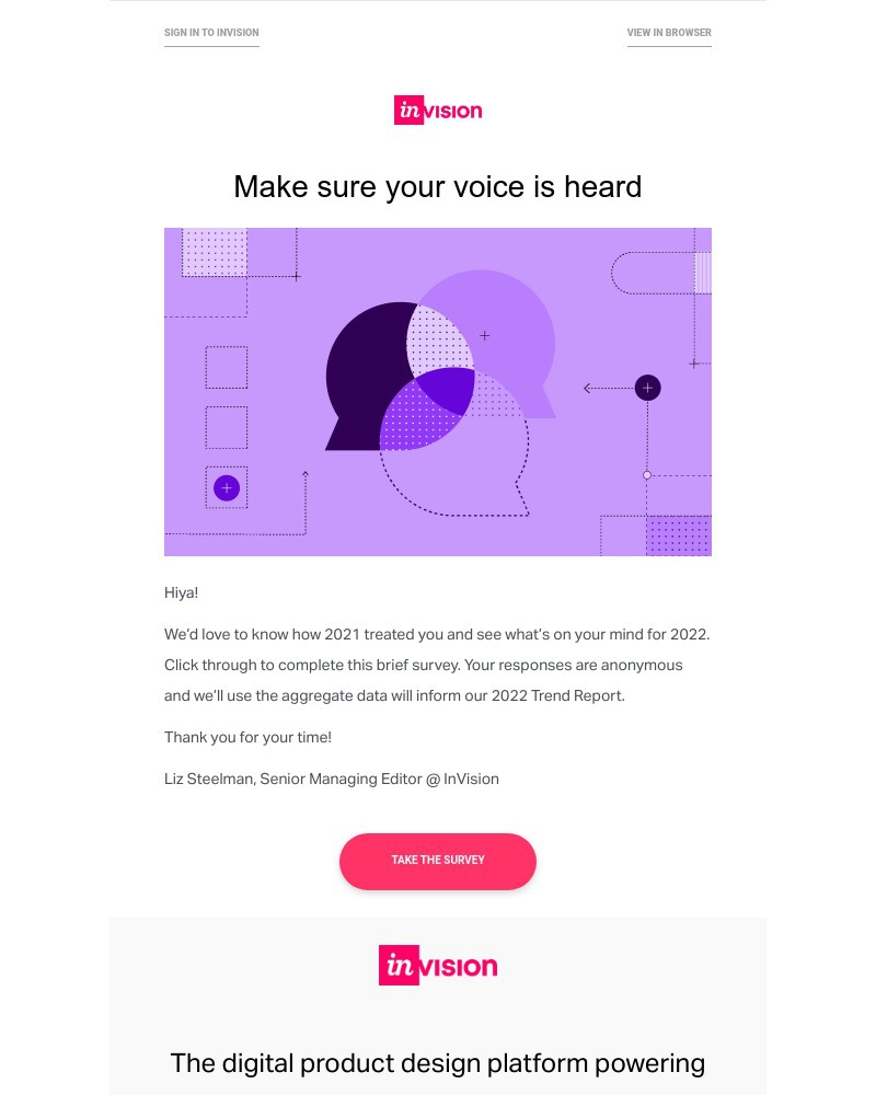 InVision - We want to hear from you