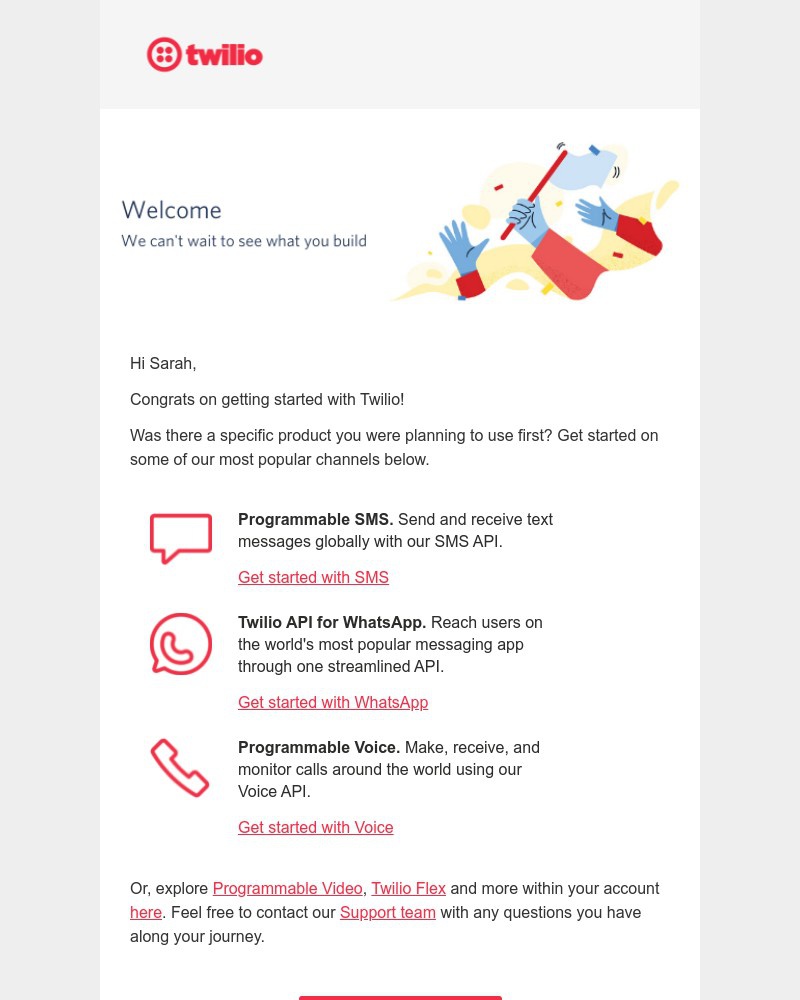 Twilio - Welcome! Let’s get started