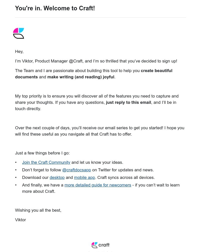 Craft - Welcome to Craft