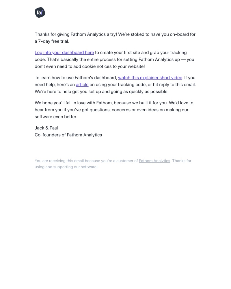 Fathom - Welcome to Fathom Analytics