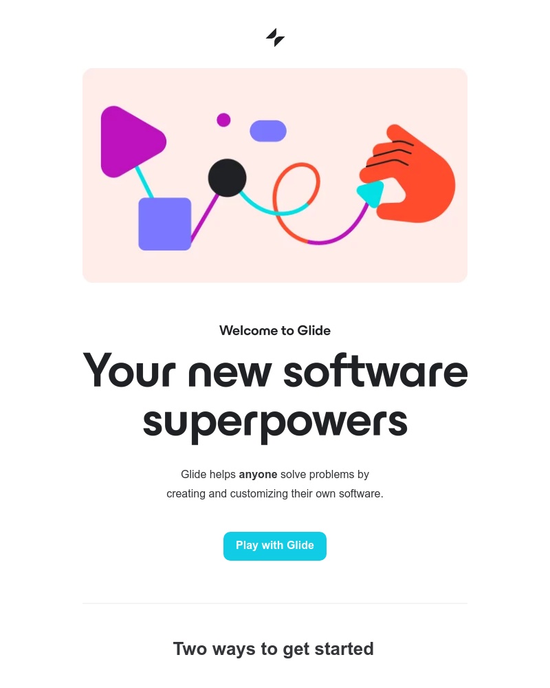 Glide - Welcome to Glide, Robert 👋