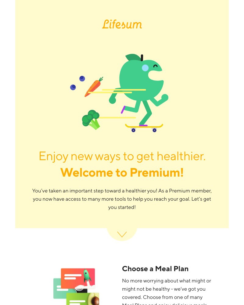 Lifesum - Welcome to Premium - enjoy all the new perks!