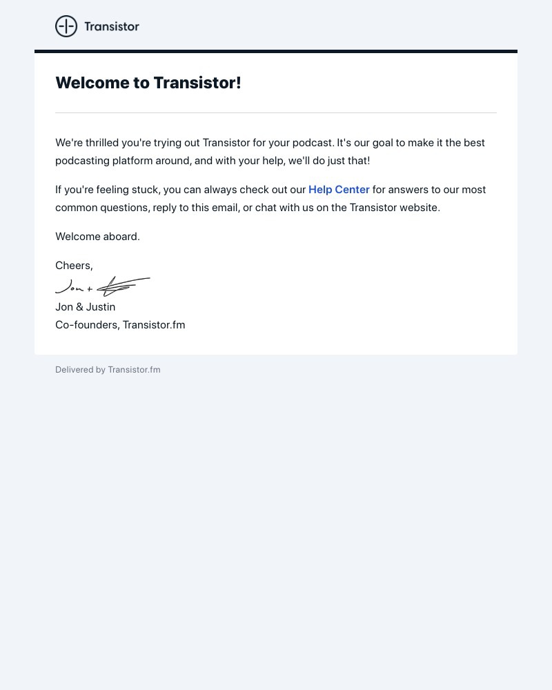 Transistor - 🎉 Welcome to Transistor!