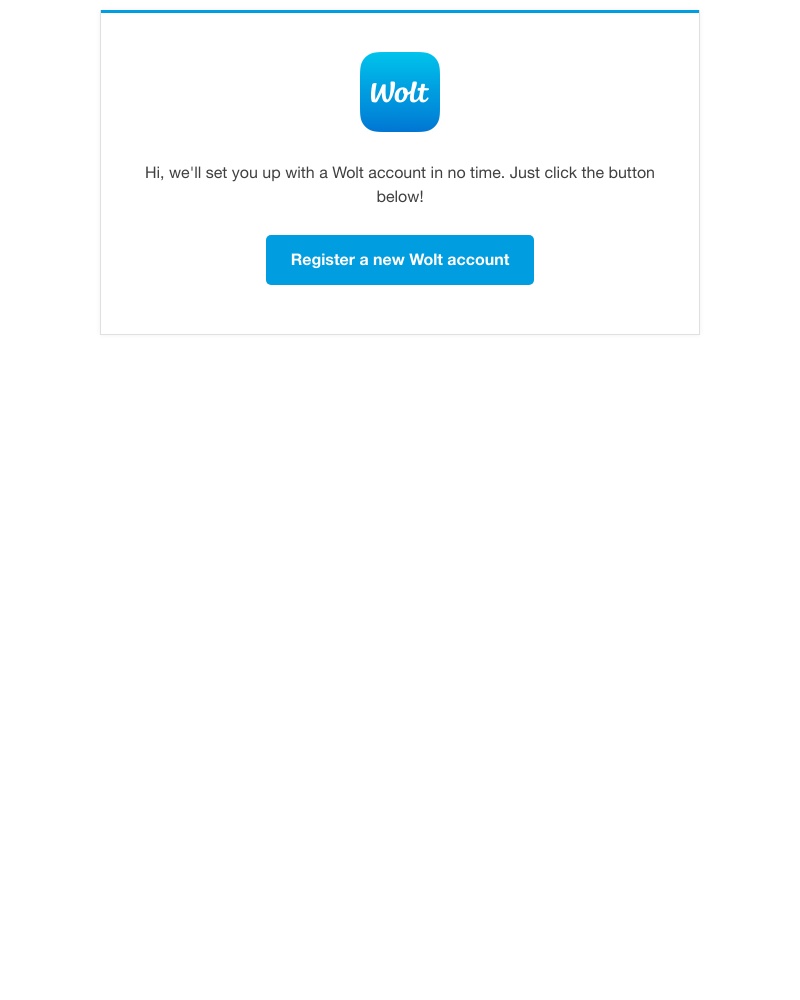 Wolt - Welcome to Wolt