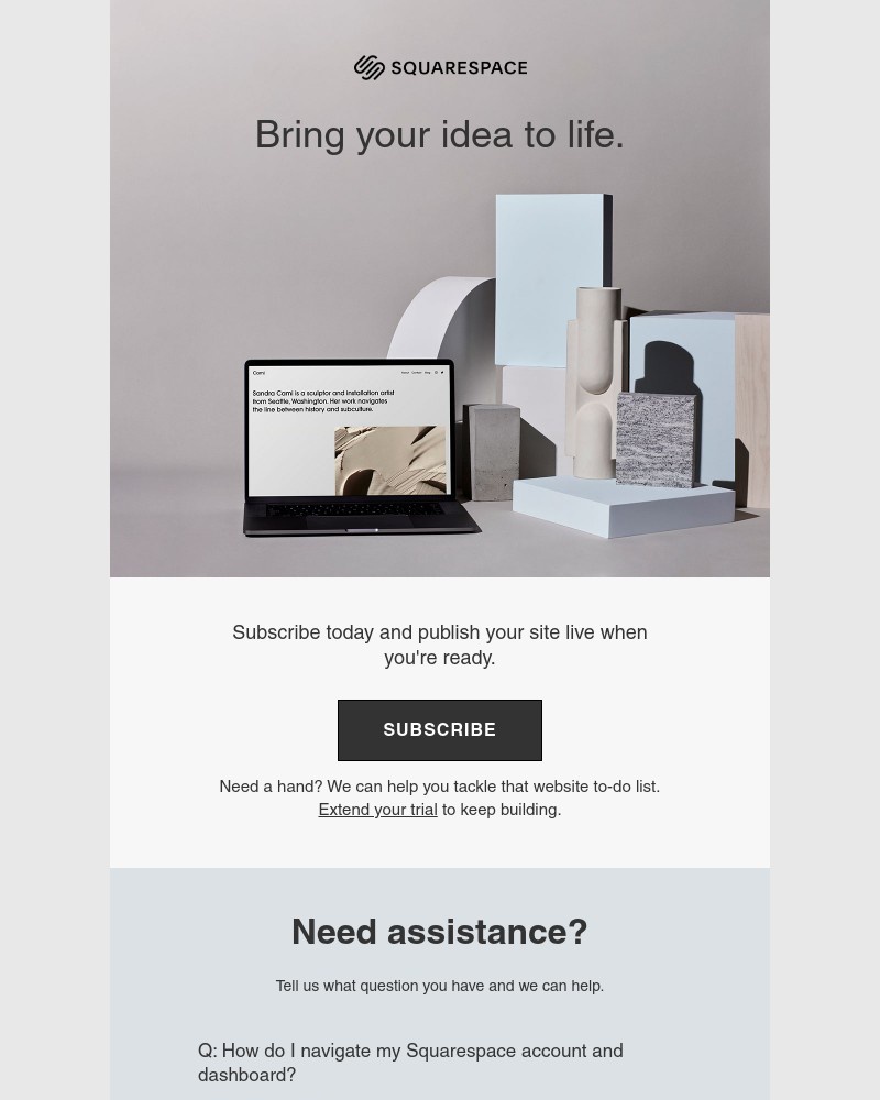 Squarespace - We’re here to help