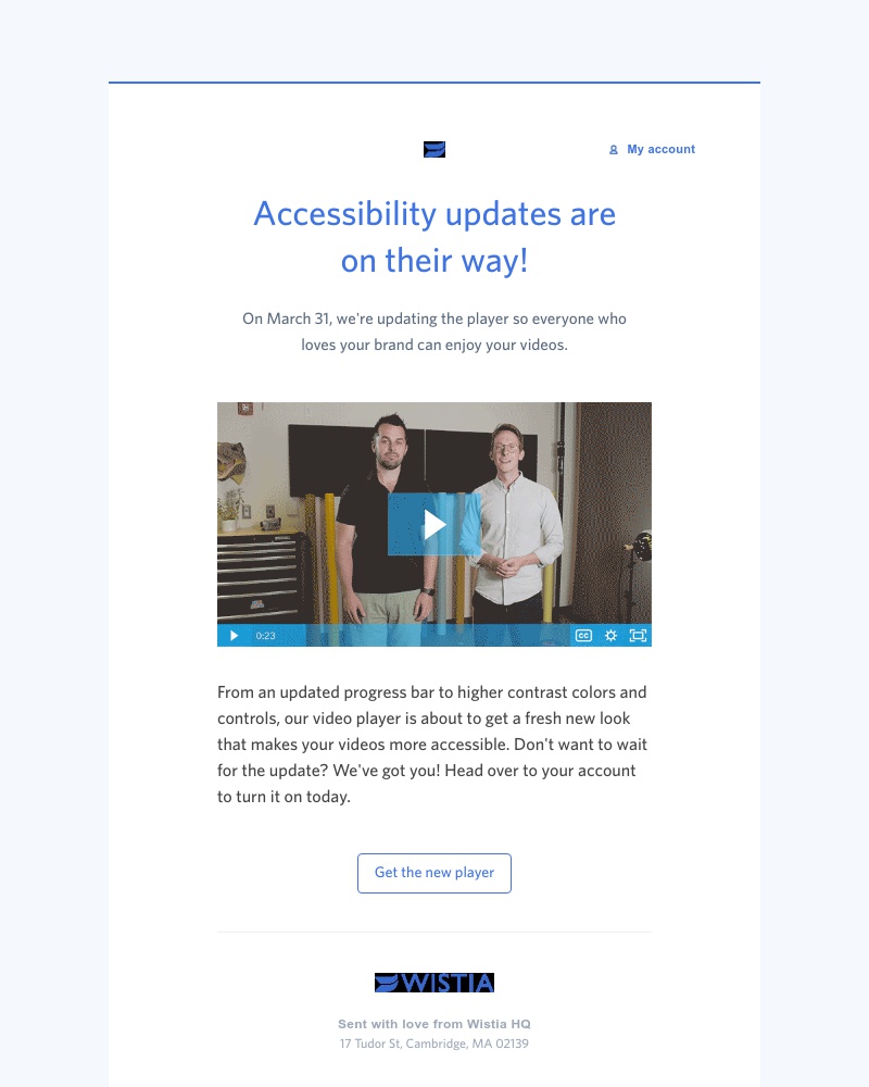 Wistia - We're making our player more accessible