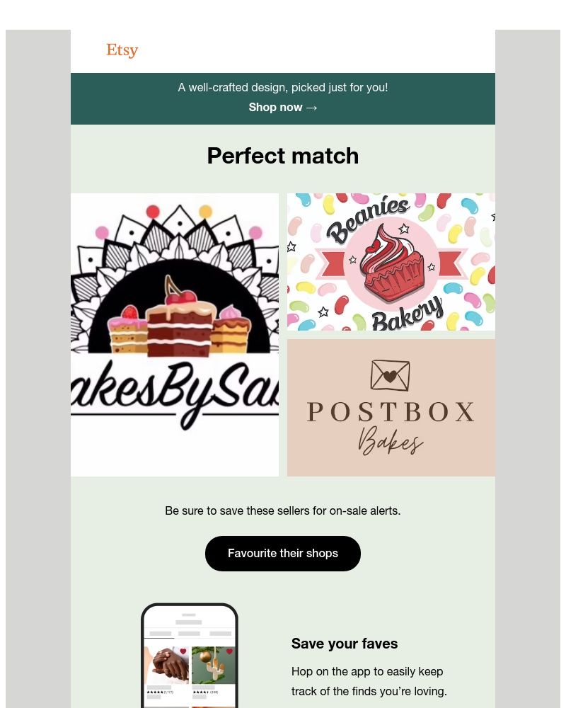 Etsy - We've found a thing or two for you.