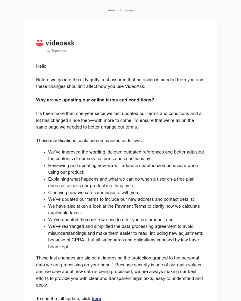 VideoAsk - We’ve updated our Ts&Cs 📝