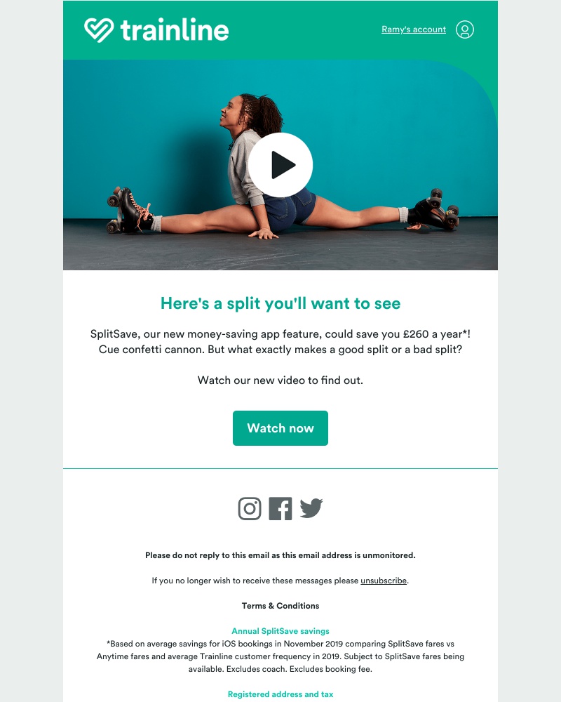 Trainline - What combines a breakdancer, a giant phone and a confetti cannon?