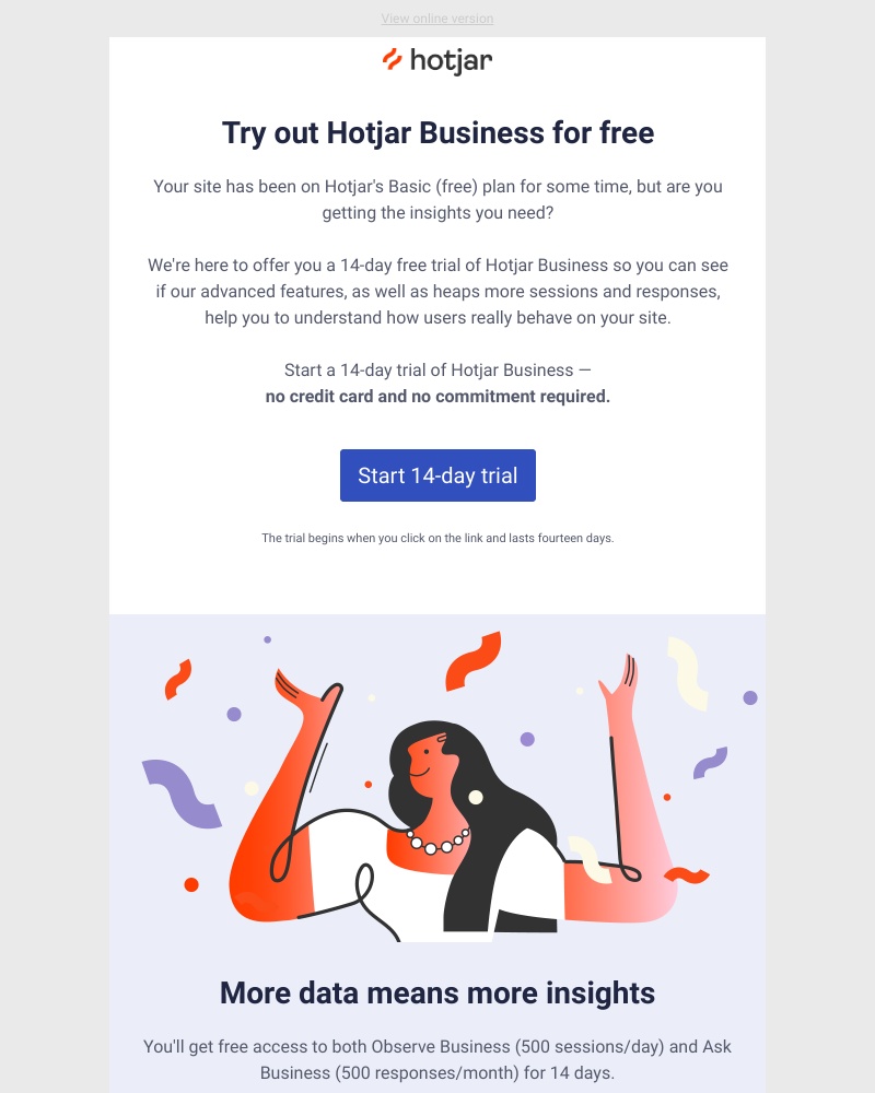 Hotjar - What could you do with lots more data and advanced features?