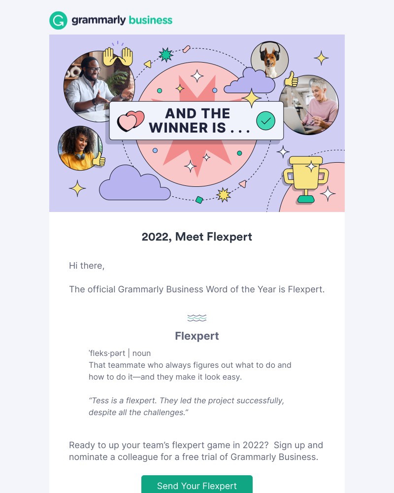 Grammarly - What word should define 2022?