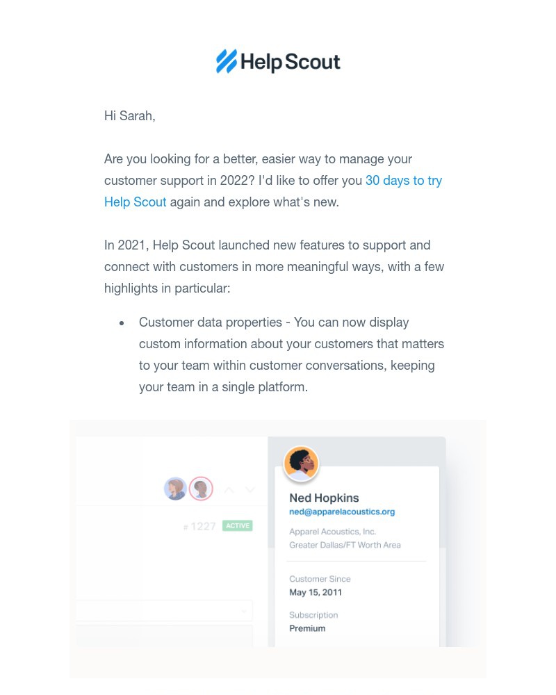 Help Scout - Whatās new at Help Scout? Take 30 days free to explore.