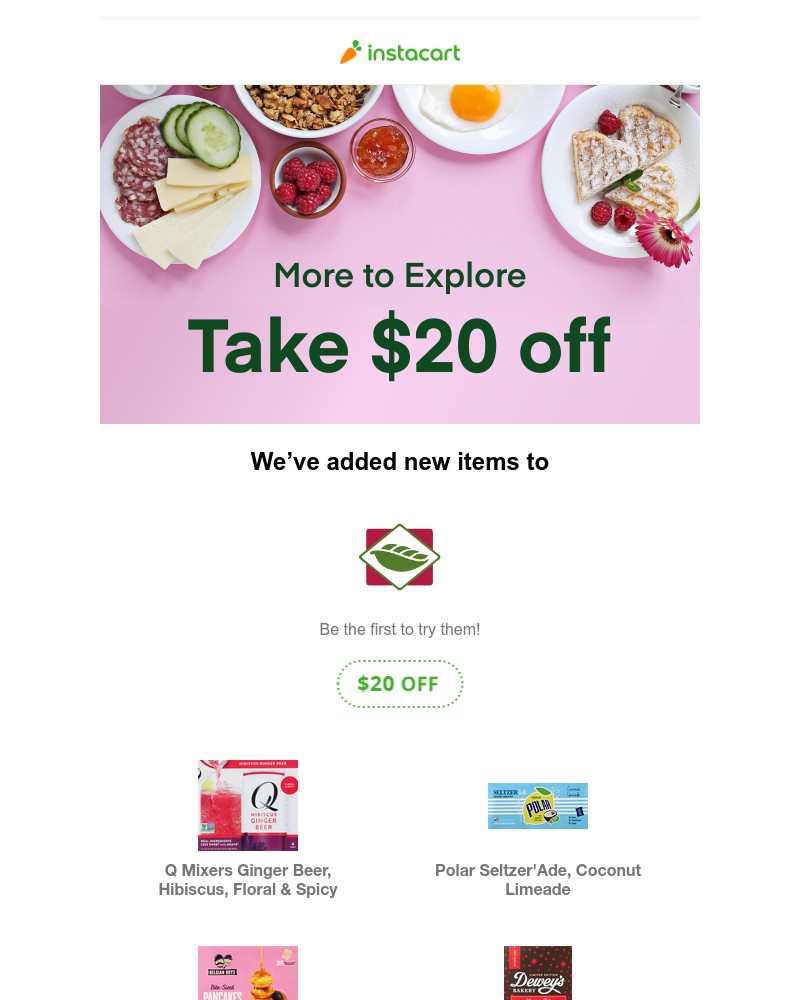 Instacart - What's new at New Leaf Community Markets by Instacart? Discover new items with $20 off your order.