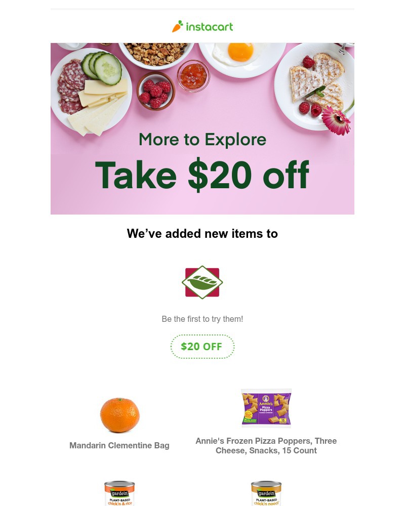 Instacart - What's new at New Leaf Community Markets by Instacart? Discover new items with $20 off your order.