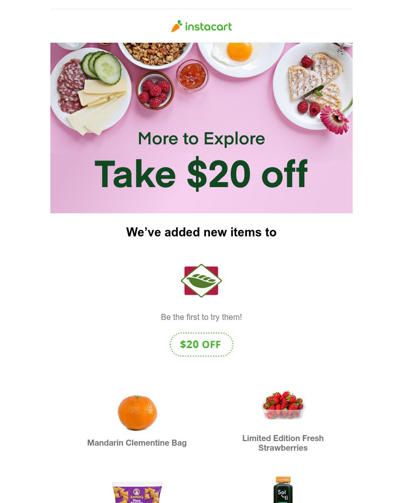 Instacart - What's new at New Leaf Community Markets by Instacart? Discover new items with $20 off your order.