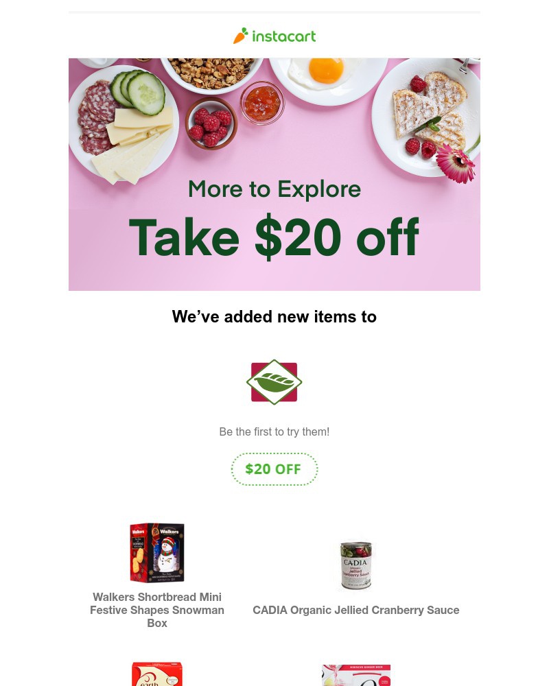 Instacart - What's new at New Leaf Community Markets by Instacart? Discover new items with $20 off your order.