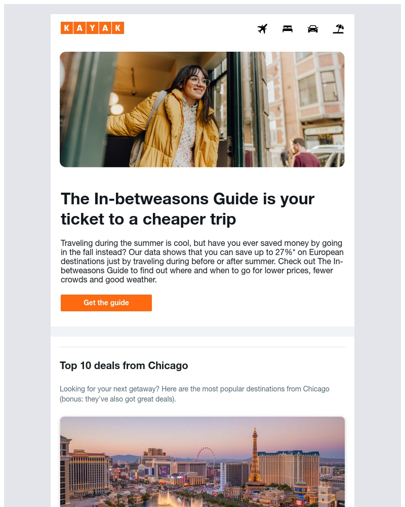 Kayak - Where to go if you’re craving a trip abroad 🗺️