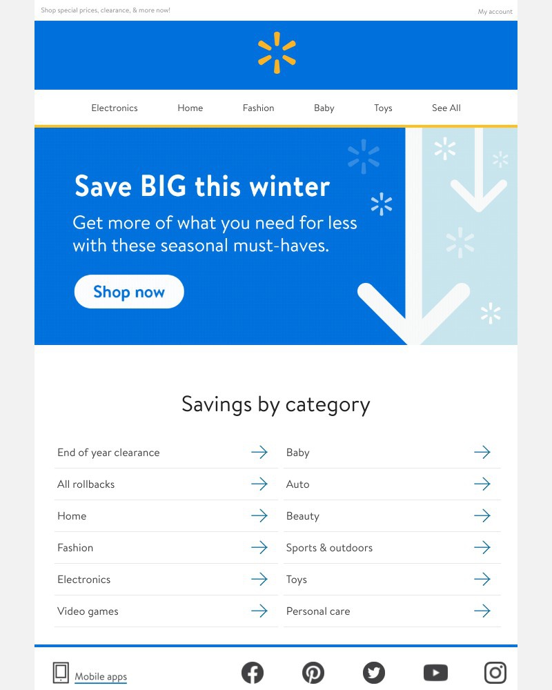 Walmart - Winter savings are here βοΈ
