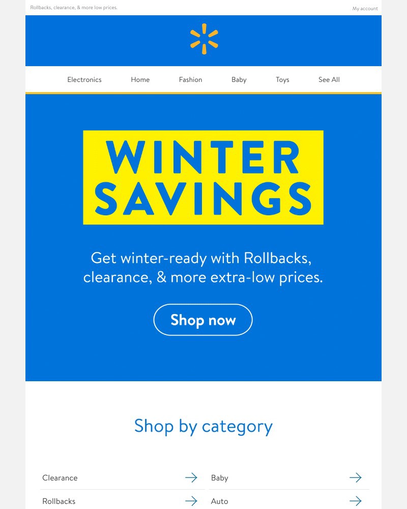Walmart - Winter savings are here π₯Ά