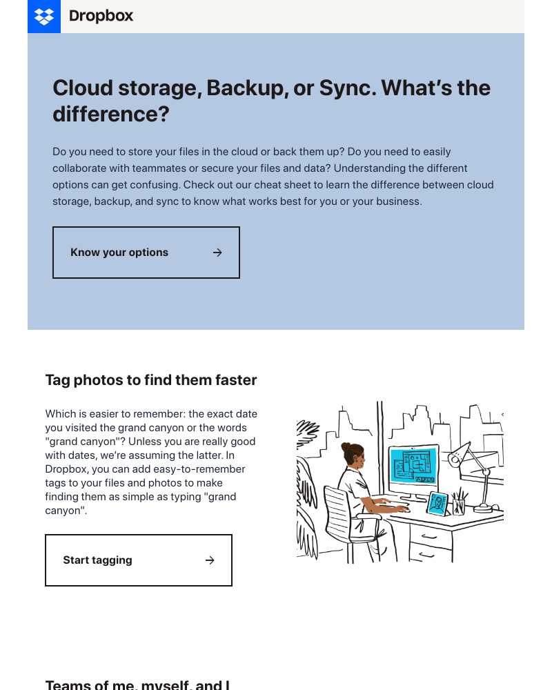 Dropbox - Work hard. Play hard. Organize even harder.