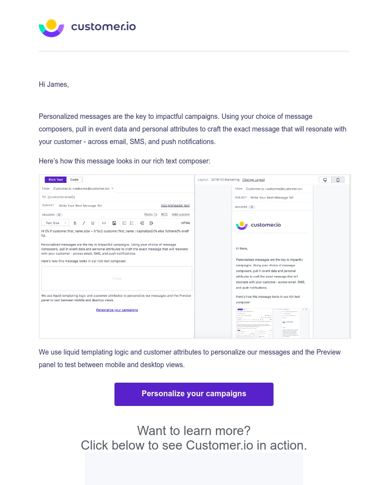 Customer.io - Write Your Best Message Yet